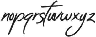 Grace Signature Script otf (400) Font LOWERCASE