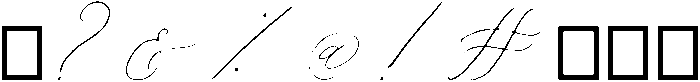 Grace otf (400) Font OTHER CHARS