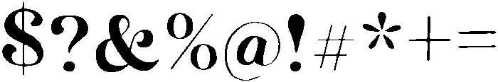 Grace otf (400) Font OTHER CHARS