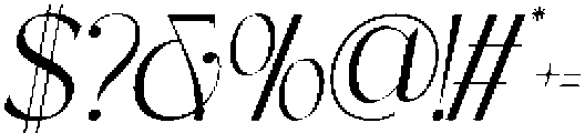 GraceLoomine-Oblique otf (400) Font OTHER CHARS