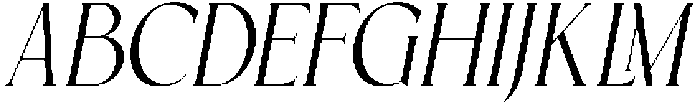 GraceLoomine-Oblique otf (400) Font UPPERCASE