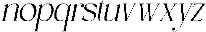 GraceLoomine-Oblique otf (400) Font LOWERCASE