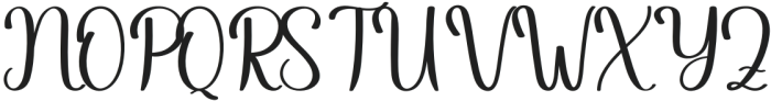 Graceful Bright Regular otf (400) Font UPPERCASE