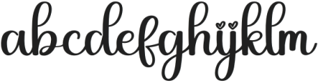 Graceful Bright Regular otf (400) Font LOWERCASE