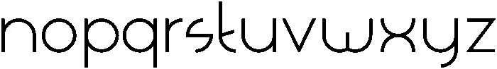 Graceful otf (400) Font LOWERCASE