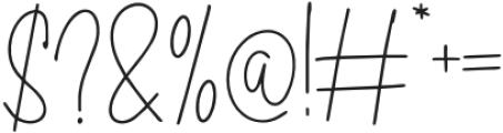 GracefulLine-Script otf (400) Font OTHER CHARS