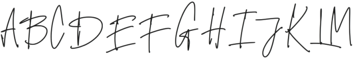 Gracelin Signature Regular otf (400) Font UPPERCASE
