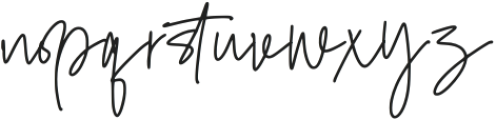 Gracelin Signature Regular otf (400) Font LOWERCASE