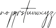 Gracelyn Handwriting otf (400) Font LOWERCASE