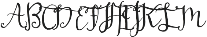 Gracyn Regular otf (400) Font UPPERCASE