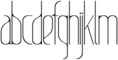 Gradient Thin otf (100) Font LOWERCASE