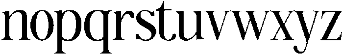 Gradine Regular otf (400) Font LOWERCASE