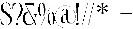 Gradneght otf (400) Font OTHER CHARS