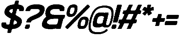Grado Block Italic otf (400) Font OTHER CHARS