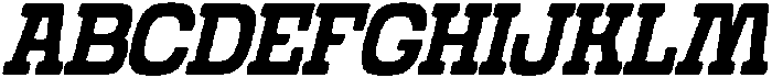 Grado Block Italic otf (400) Font UPPERCASE