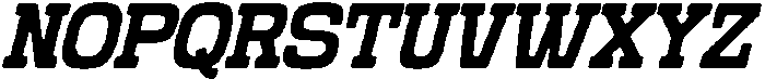 Grado Block Italic otf (400) Font UPPERCASE
