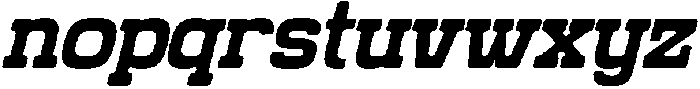 Grado Block Italic otf (400) Font LOWERCASE