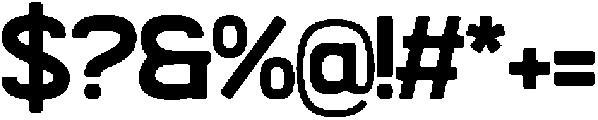 Grado Block otf (400) Font OTHER CHARS