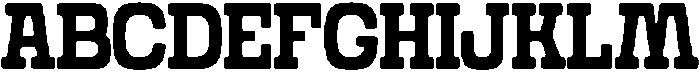 Grado Block otf (400) Font UPPERCASE