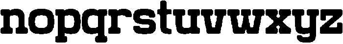 Grado Block otf (400) Font LOWERCASE