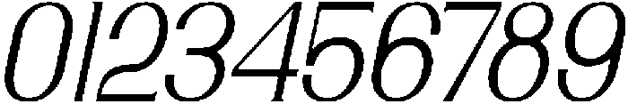 Gradonia Italic otf (400) Font OTHER CHARS