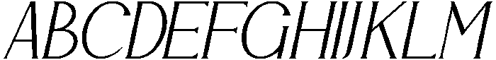 Gradonia Italic otf (400) Font UPPERCASE