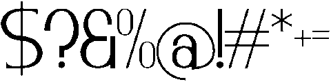 Gradonia otf (400) Font OTHER CHARS