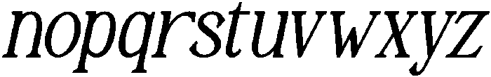 Gradual Adapty Italic otf (400) Font LOWERCASE