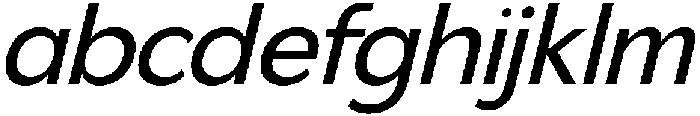 Gradvis-Italic otf (400) Font LOWERCASE