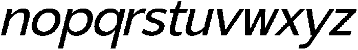 Gradvis-Italic otf (400) Font LOWERCASE