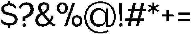 Gradvis Light otf (300) Font OTHER CHARS