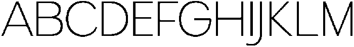 Gradvis Thin otf (100) Font UPPERCASE