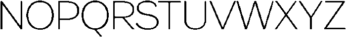 Gradvis Thin otf (100) Font UPPERCASE
