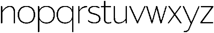 Gradvis Thin otf (100) Font LOWERCASE