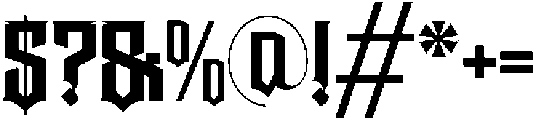 Graen Metal Regular otf (400) Font OTHER CHARS