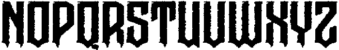 Graen Metal Rough otf (400) Font UPPERCASE