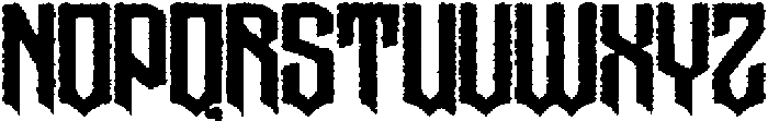 Graen Metal Rough otf (400) Font LOWERCASE