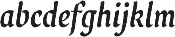 Grafema LC 35 Fill Italic Rough otf (400) Font LOWERCASE