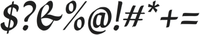 Grafema LC 35 Fill Italic otf (400) Font OTHER CHARS