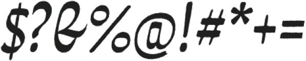 Grafema LC 85 Fill Italic Rough otf (400) Font OTHER CHARS