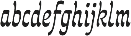 Grafema LC 85 Fill Italic Rough otf (400) Font LOWERCASE
