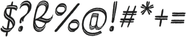 Grafema LC 85 Italic Rough otf (400) Font OTHER CHARS