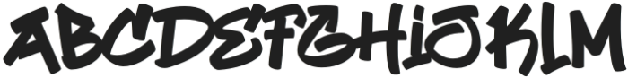 GraffBurner-Regular otf (400) Font LOWERCASE