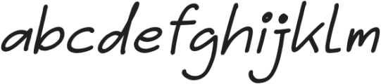 Graffell Notes Italic otf (400) Font LOWERCASE