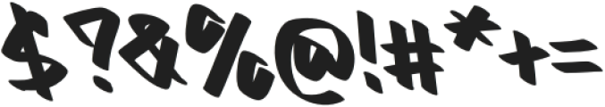 Graffiti Blaze Regular otf (400) Font OTHER CHARS