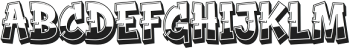 Graffiti Stream Extrude otf (400) Font UPPERCASE
