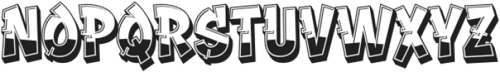 Graffiti Stream Extrude otf (400) Font UPPERCASE