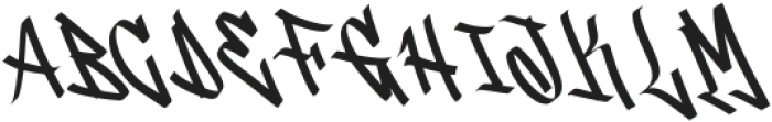 GraffityStylish-Regular otf (400) Font UPPERCASE
