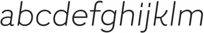 Grafical ExtraLight Italic otf (200) Font LOWERCASE