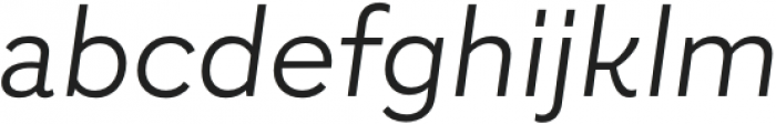 Grafical Light Italic otf (300) Font LOWERCASE
